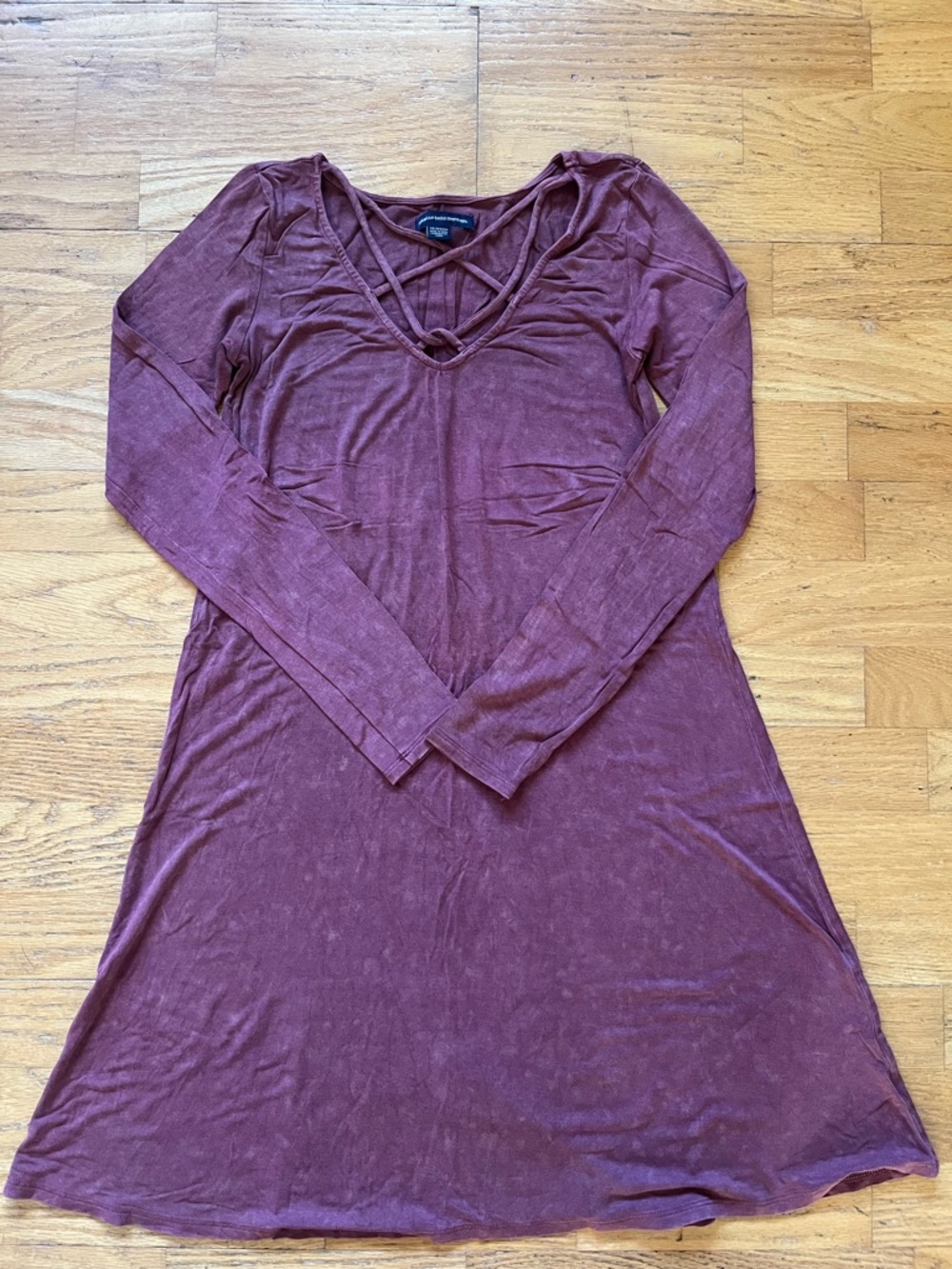 American Eagle outfitters flare Dress in dark Mauve